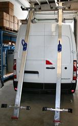 Porte-échelle à deux glissières pour Opel Movano